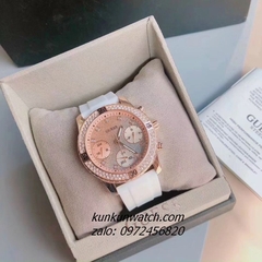 Đồng Hồ Nữ Guess W1098L5 Đính Đá Dây Silicone 38mm