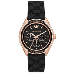 Đồng Hồ Nữ Michael Kors Jessa Oversize MK7266 Đính Đá 6 Kim Dây Silicone 40mm 1