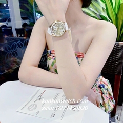 Đồng Hồ Nữ Michael Kors Jessa Oversize MK7267 Đính Đá 6 Kim Dây Silicone 40mm