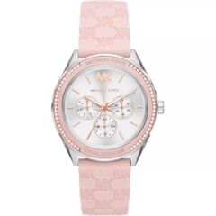 Đồng Hồ Nữ Michael Kors Jessa Oversize MK7268 Đính Đá 6 Kim Dây Silicone 40mm 1