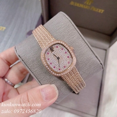 Đồng Hồ Nữ Audemars Piguet Đính Full Pha Lê Vàng Hồng 26mm 1