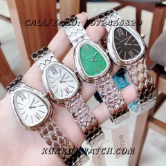 Đồng Hồ Nữ Bvlgari Serpent BGRNT042 - Dây Kim Loại ( Bạc Vạch Số Đen )  - 33mm