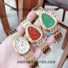 Đồng Hồ Nữ Bvlgari Serpent BGRNT047 - Dây Kim Loại ( Vàng Mặt Xanh )  - 33mm