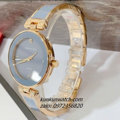 Đồng Hồ Nữ Anne Klein Dây Đá Ceramic Xanh Gold 34mm