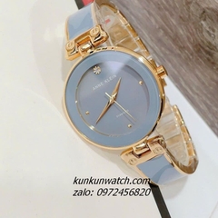 Đồng Hồ Nữ Anne Klein Dây Đá Ceramic Xanh Gold 34mm