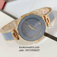 Đồng Hồ Nữ Anne Klein Dây Đá Ceramic Xanh Gold 34mm