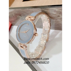 Đồng Hồ Nữ Anne Klein Dây Đá Ceramic Xanh Rose Gold 34mm