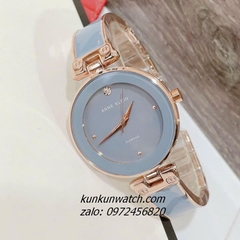 Đồng Hồ Nữ Anne Klein Dây Đá Ceramic Xanh Rose Gold 34mm
