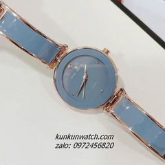 Đồng Hồ Nữ Anne Klein Dây Đá Ceramic Xanh Rose Gold 34mm