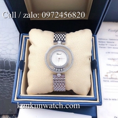Đồng Hồ Nữ Chopard Happy Diamonds CPND021 - Dây Kim Loại Màu Bạc Mặt Trắng - 32mm