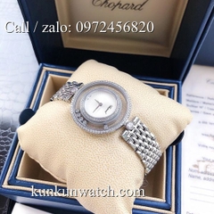 Đồng Hồ Nữ Chopard Happy Diamonds CPND021 - Dây Kim Loại Màu Bạc Mặt Trắng - 32mm