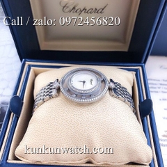 Đồng Hồ Nữ Chopard Happy Diamonds CPND021 - Dây Kim Loại Màu Bạc Mặt Trắng - 32mm