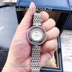 Đồng Hồ Nữ Chopard Happy Diamonds CPND021 - Dây Kim Loại Màu Bạc Mặt Trắng - 32mm