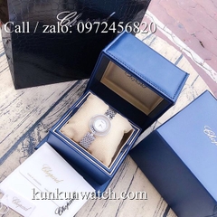 Đồng Hồ Nữ Chopard Happy Diamonds CPND021 - Dây Kim Loại Màu Bạc Mặt Trắng - 32mm