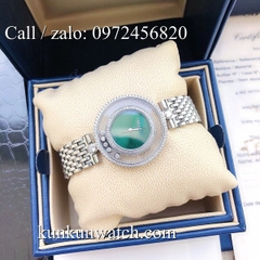 Đồng Hồ Nữ Chopard Happy Diamonds CPND023 - Dây Kim Loại Màu Bạc Mặt Xanh - 32mm