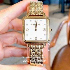 Đồng Hồ Nữ Coach Cass 14504495 Gold Mặt Vuông 28mm 1