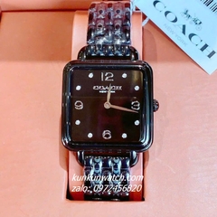 Đồng Hồ Nữ Coach Cass 14504533 Black Mặt Vuông 28mm 1