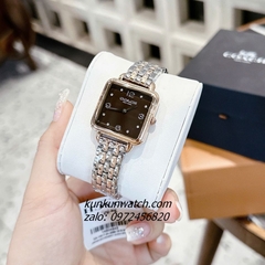 Đồng Hồ Nữ Coach Cass 14504543 Demi Rose Gold Mặt Vuông Đen 28mm