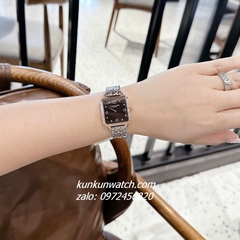 Đồng Hồ Nữ Coach Cass 14504543 Demi Rose Gold Mặt Vuông Đen 28mm