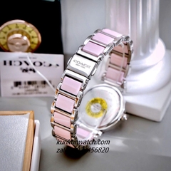 Đồng Hồ Nữ Coach Tristent Purple 14502461 Đá Ceramic Hồng Silver Mặt 30mm