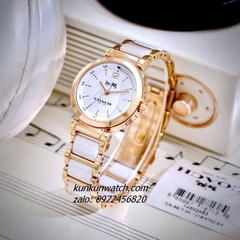 Đồng Hồ Nữ Coach Tristent Purple 14502463 Đá Ceramic Trắng Rose Gold Mặt 30mm 1
