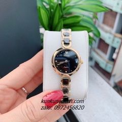 Đồng Hồ Nữ Rado Điểm Pha Lê 4 Mốc Giờ Dây Đá Ceramic Đen Gold 26mm 1