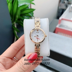 Đồng Hồ Nữ Rado Điểm Pha Lê 4 Mốc Giờ Dây Đá Ceramic Vàng Mặt Trắng Gold 26mm 1