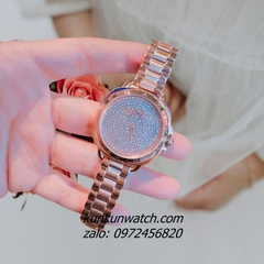 Đồng Hồ Nữ Coach 14504168 Rose Gold Đính Full Đá 34mm