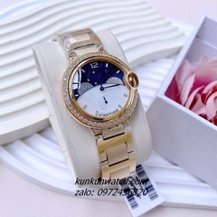 Đồng Hồ Nữ Cartier Đính Đá Họa Tiết Bầu Trời Sao Gold 36mm 1