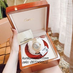 Đồng Hồ Nữ Cartier Jaguar Đính Đá Họa Tiết Báo Đốm Gold 36mm