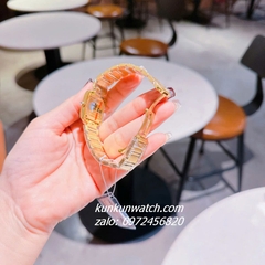 Đồng Hồ Nữ Cartier Tank Đính Đá Vỏ Gold Mặt Vuông 30mm