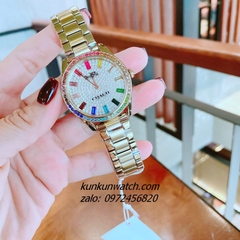 Đồng Hồ Nữ Coach Preston 14503657 Đính Đá Gold Mặt 36mm