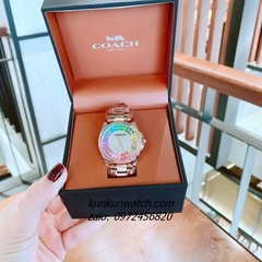 Đồng Hồ Nữ Coach 14504275 Đính Đá Rose Gold Mặt 36mm