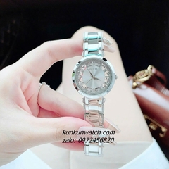Đồng Hồ Nữ Guess GW0470L1 Silver Đính Đá 3 Kim 33mm