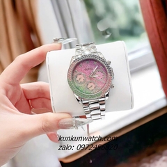 Đồng Hồ Nữ Guess GW0483L1 Đính Đá Silver 6 Kim 38mm