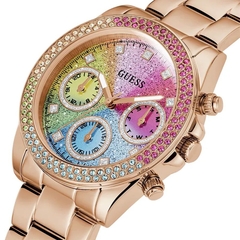 Đồng Hồ Nữ Guess GW0483L3 Đính Đá Rose Gold 6 Kim 38mm