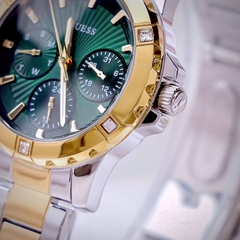 Đồng Hồ Nữ Guess GW0723L1 Đính Đá 6 Kim 35mm