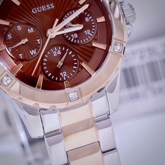 Đồng Hồ Nữ Guess GW0723L2 Đính Đá 6 Kim 35mm