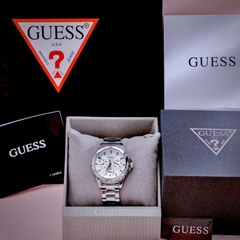 Đồng Hồ Nữ Guess GW0443L1 Đính Đá Silver 6 Kim 35mm