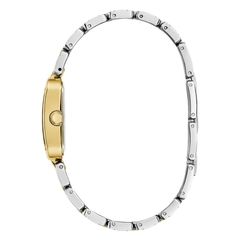 Đồng Hồ Nữ Guess Damenuhr GW0865L6 Đính Đá Demi Gold Mặt Xanh Vuông 22mm