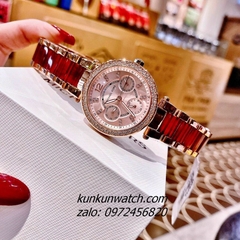 Đồng Hồ Nữ Michael Kors MK6239 Bezel Đính Đá Pha Lê 33mm