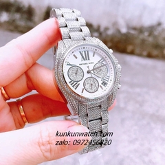 Đồng Hồ Nữ Michael Kors Bradshaw MK6454 Đính Full Đá Silver 36mm