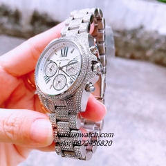 Đồng Hồ Nữ Michael Kors Bradshaw MK6454 Đính Full Đá Silver 36mm