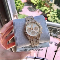 Đồng Hồ Nữ Michael Kors Bradshaw MK6494 Đính Full Đá Gold 36mm