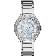 Đồng Hồ Nữ Michael Kors Kerry MK3395 Nền Mặt Xà Cừ Đính Đá Silver 37mm 1