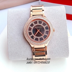 Đồng Hồ Nữ Michael Kors Kerry MK3397 Nền Mặt Xà Cừ Đính Đá Rose Gold 37mm