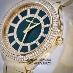 Đồng Hồ Nữ Michael Kors Kerry MK3409 Nền Mặt Xà Cừ Đính Đá Gold 37mm