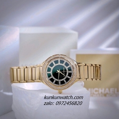 Đồng Hồ Nữ Michael Kors Kerry MK3409 Nền Mặt Xà Cừ Đính Đá Gold 37mm