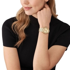 Đồng Hồ Nữ Michael Kors Lennox MK7339 Đính Đá Gold 37mm