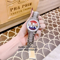 Đồng Hồ Michael Kors Ritz MK6864 Unisex Mặt Đính Đá Sắc Màu Silver 41mm